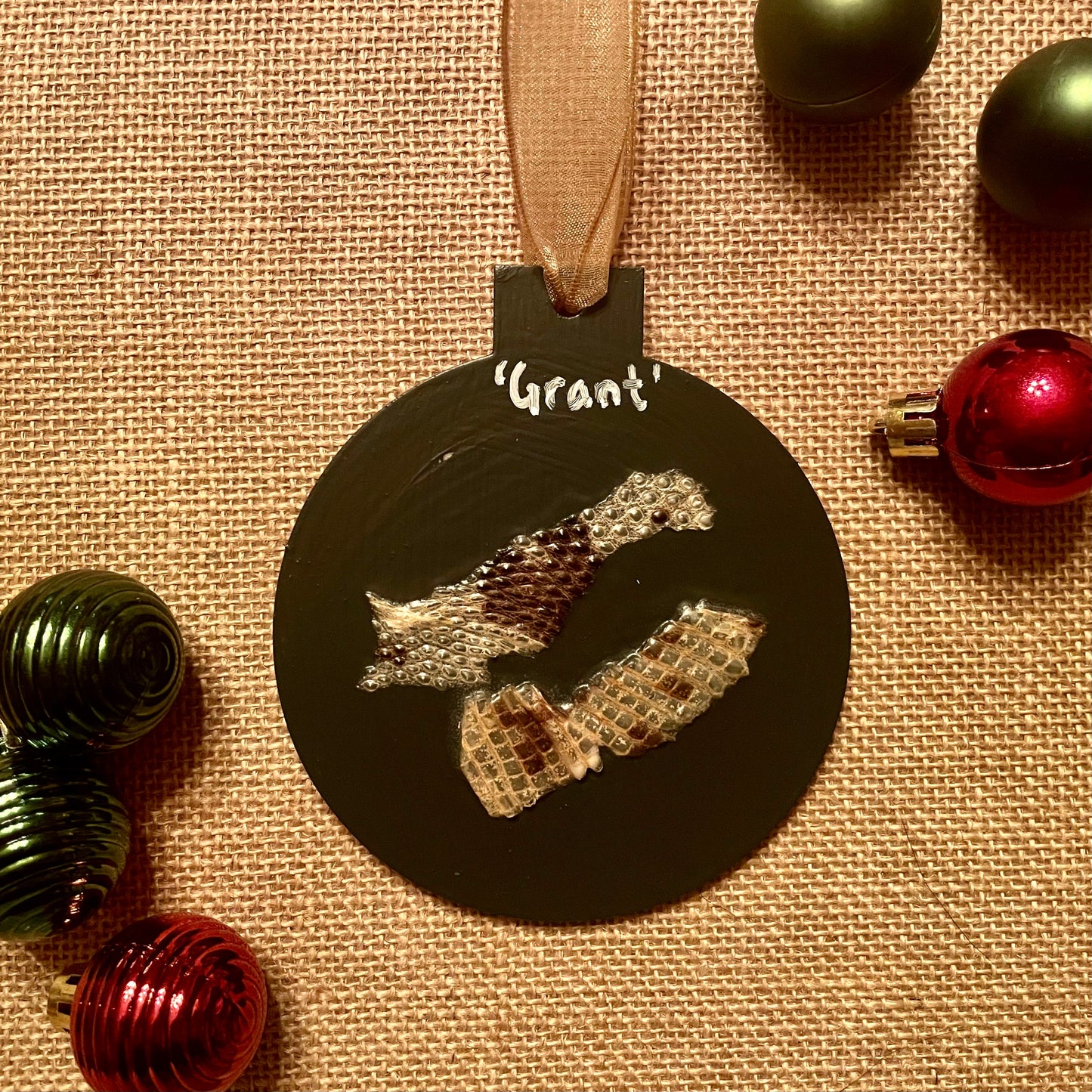 Gila Monster Print Ornament